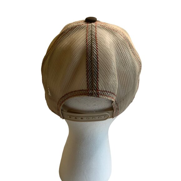 Outdoor Cap Trucker Hat | Buck Deer Patch Brown Mesh Snapback Western Hunting - Picture 3 of 8